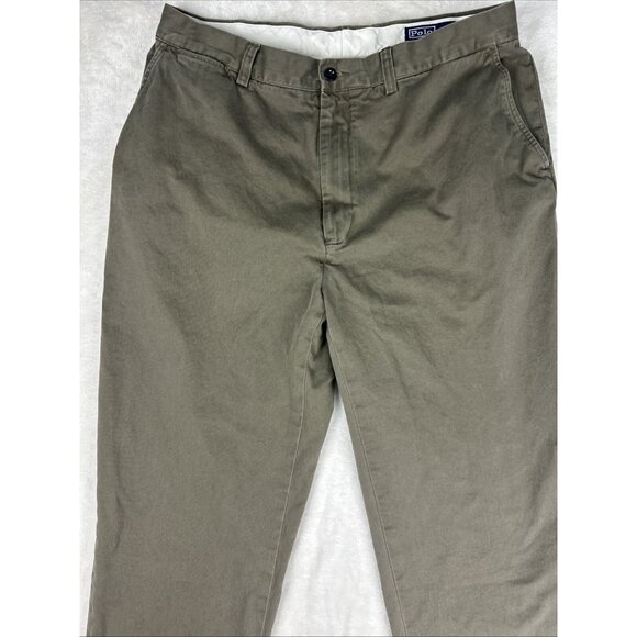 Polo By Ralph Lauren Prospect Pants Green Men’s Size 35 X 32 Classic Chino - Picture 2 of 11